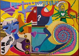 "The Game" Acrylic Painting 70x50cm 2023