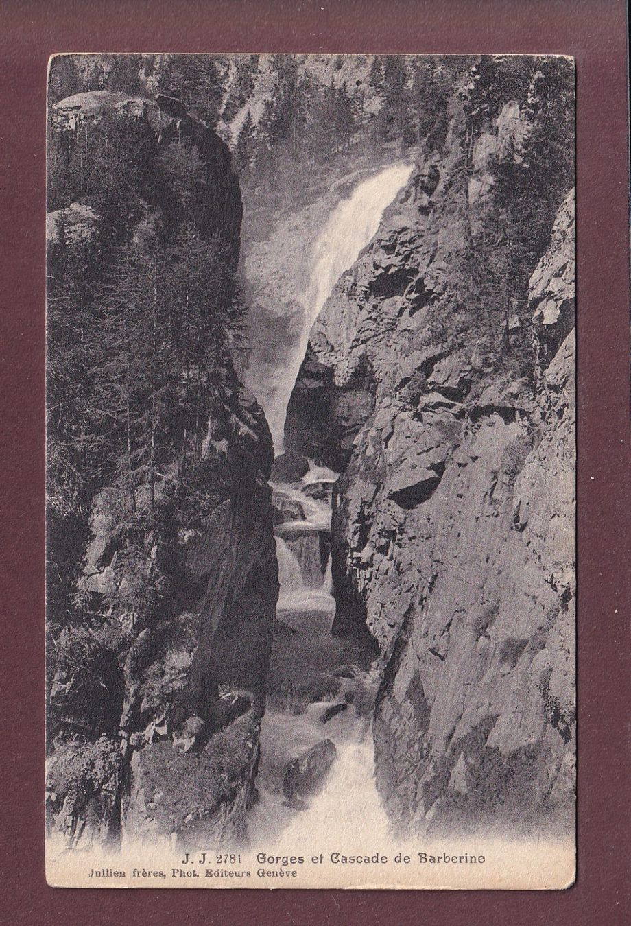 Cartes postales: Gorges et Cascade de BARBERINE – D'occasion à Pully par nicecards
