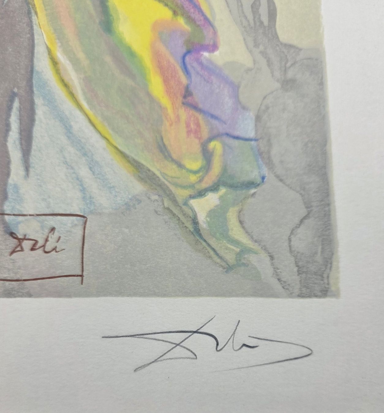 Grafica & Litografie: Salvador Dali - Farblithographie handsigniert – Usato da Dozwil venduto da Lucas-Michel 1