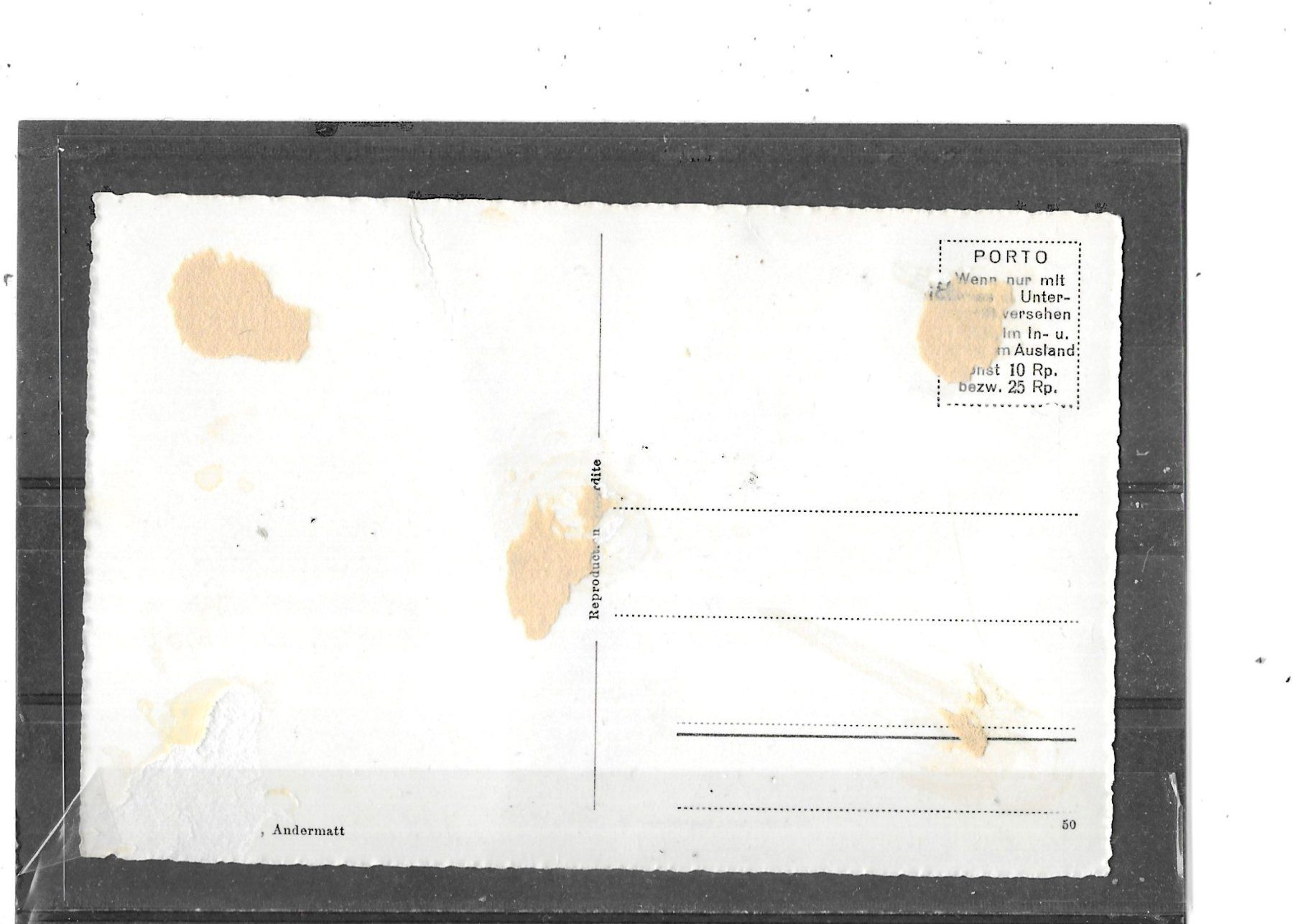 Cartoline postali: UR Andermatt,  Furka-Oberalp-Bahn – Usato da Schocherswil venduto da Wilare 1