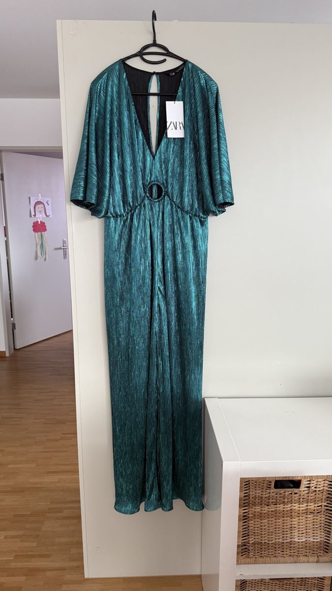 Zara Tute: Zara Metallic Jumpsuit/ Anzug gr.L – Nuovo e nell'imballaggio originale da Winterthur venduto da -BeHappy24- 6