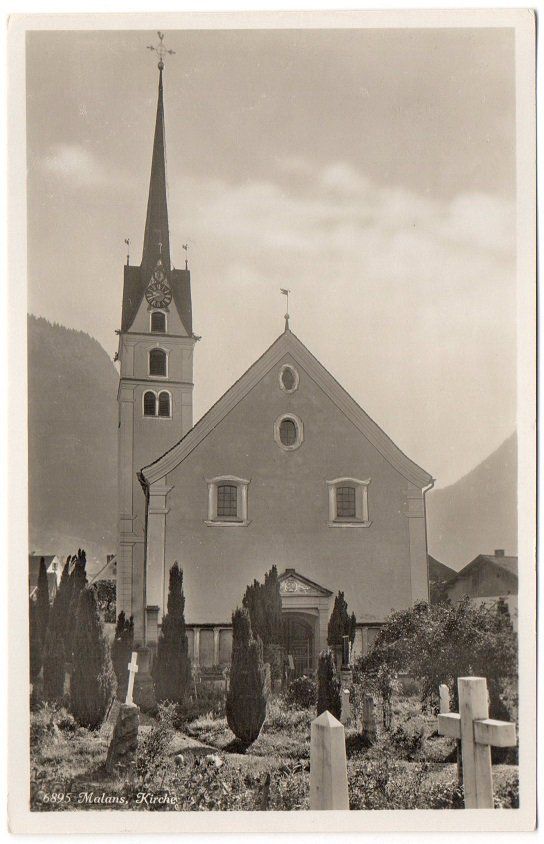 Ansichtskarten: MALANS Kirche – Neu (gemäss Beschreibung) aus Jona von philajona