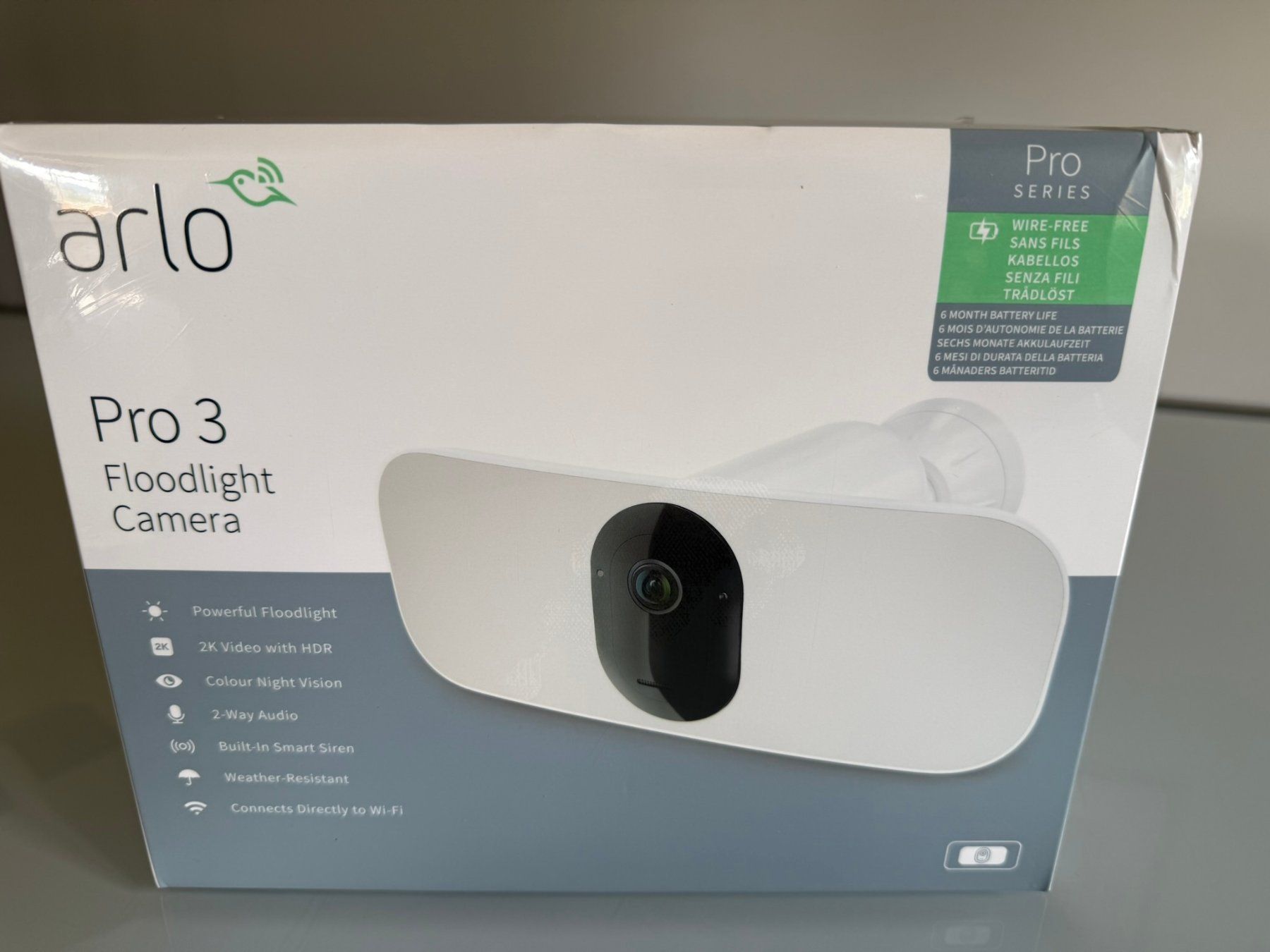 Arlo Sistemi d'allarme: Arlo Pro 3 Überwachungskamera – Nuovo e nell'imballaggio originale da Mosnang venduto da Dis7