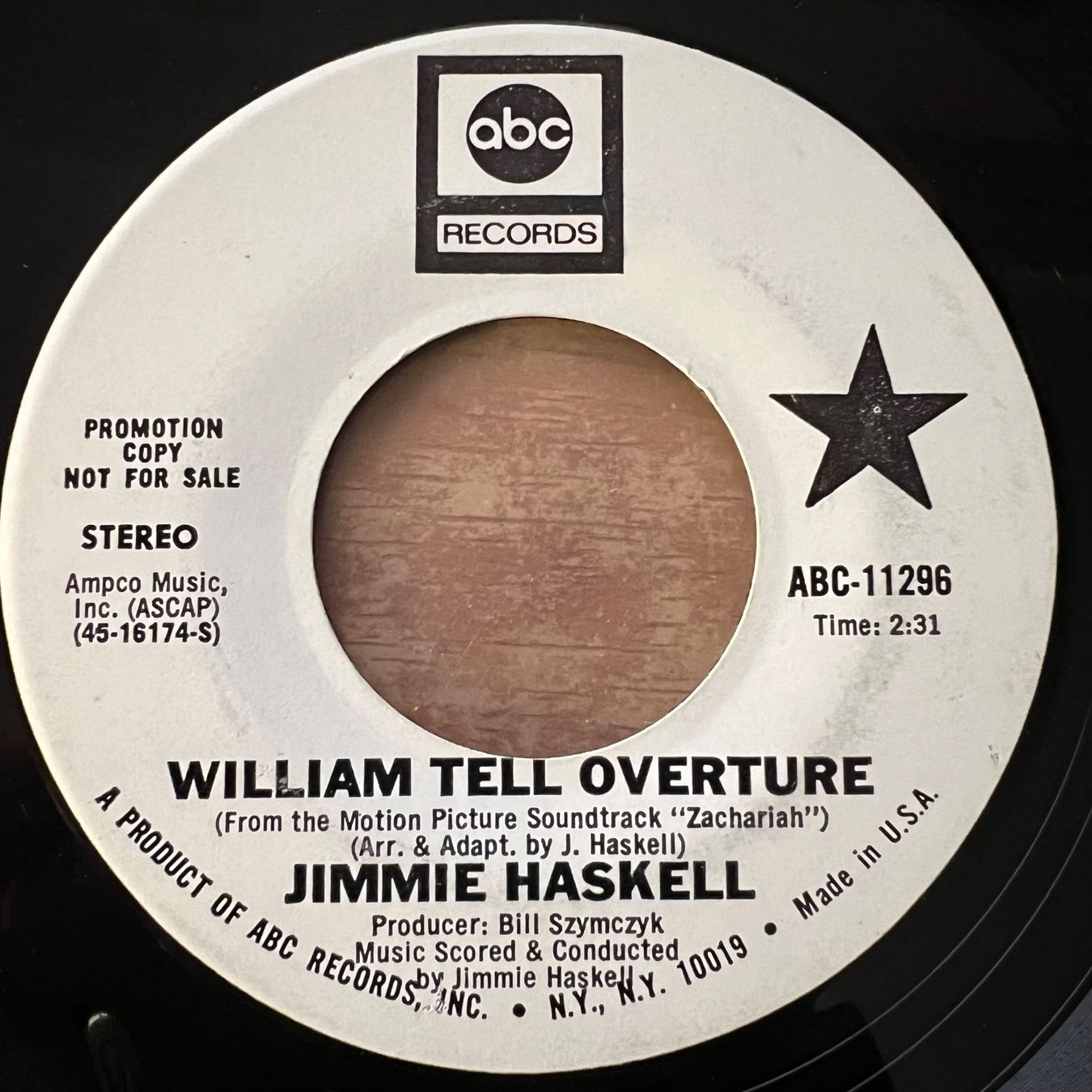Dischi in vinile: Jimmie Haskell - William Tell Overture / US-Promo 1971 – Usato da Gais venduto da soundcave57