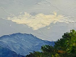 Edith BRY (Americaine, 1898-1992) paysage à l'huile Provence