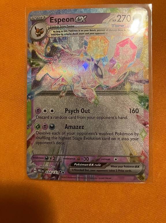 Carte collezionabili: Pokémon Espeon ex PRE 034 – Usato da Basel venduto da parZval