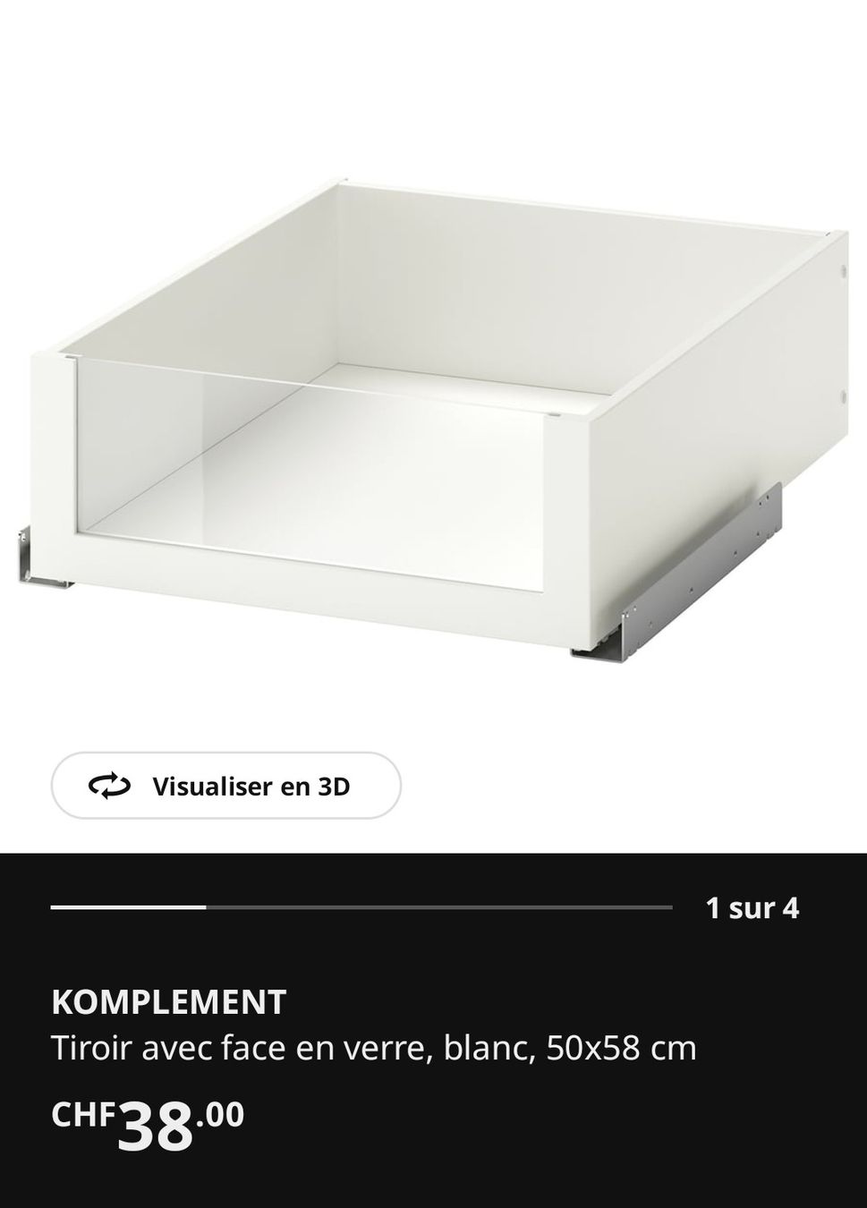Ikea Armadi: 3 Tiroirs Pax 50x58cm – Usato da Gurmels venduto da kikas28
