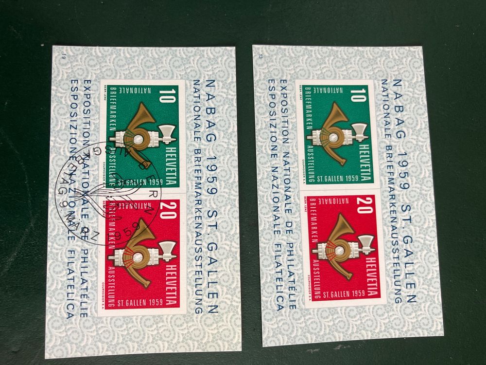 Gedenkblock NABAG 1959 (Neu (gemäss Beschreibung)) in Basel für CHF 5 ...