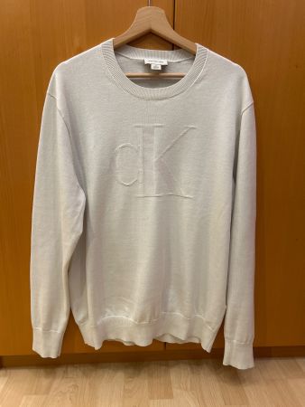 Pull Calvin Klein Jeans blanc cassé, taille L