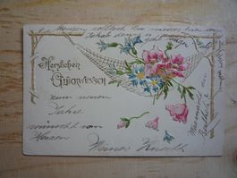 Herzlichen Glückwunsch zum Geburtstag, Prägekarte, 31.XII.01
