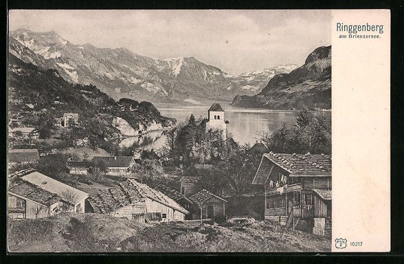 Cartoline postali: Ringgenberg, Teilansicht des Ortes am Br – Usato da Berlin venduto da bartko-reher