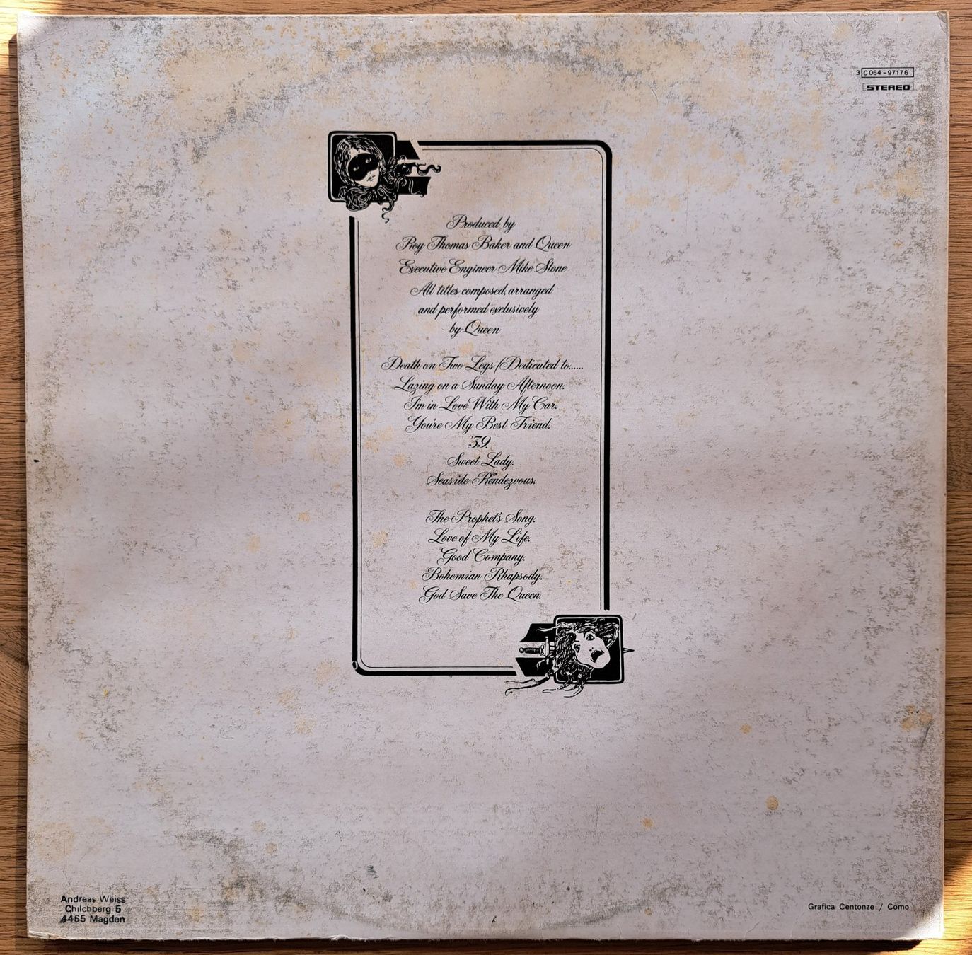 Schallplatten: Queen - A night at the opera – Gebraucht aus Meggen von Ricardokoch 1