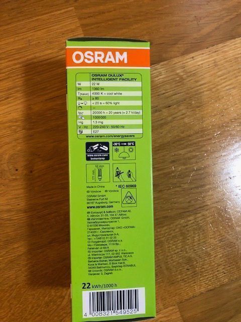 Lampade: NEU: Osram Dulux 22W=98W – Nuovo e nell'imballaggio originale da Meilen venduto da gio_xlz7 1