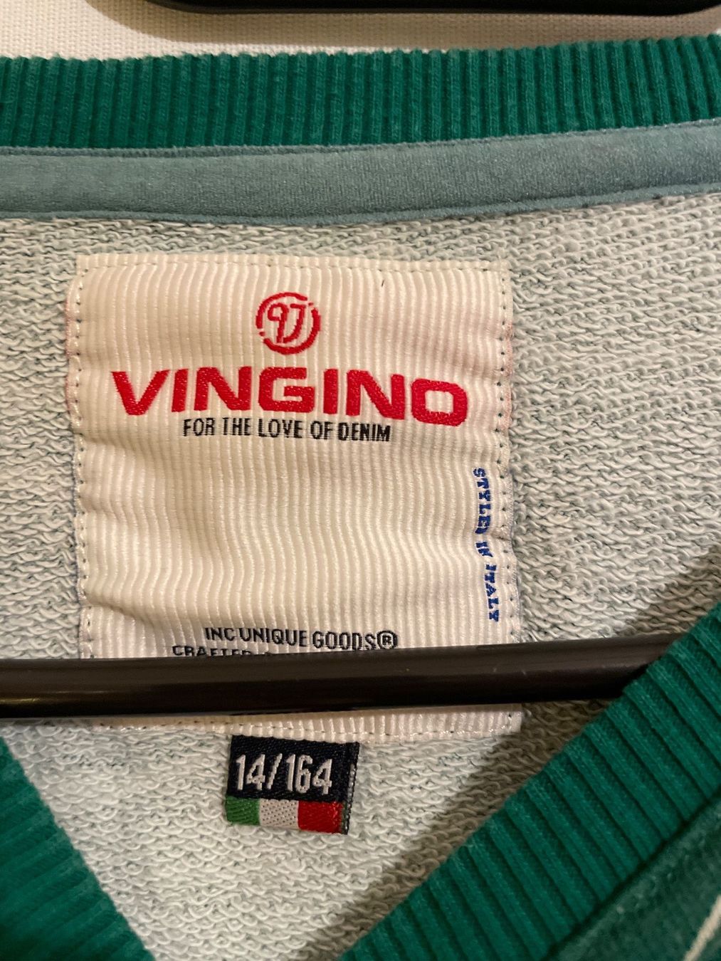 Vingino Maglioni & Felpe: Dunkelgrüner VINGINO Denim Pullover Gr. 164 – Usato da Frasnacht venduto da GracyStore 2
