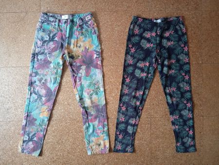 DUOPACK Mädchen Hose + Leggings Gr.128/134 *NEU