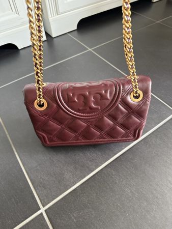 Tory Burch Handtasche, bordeauxrot / lila