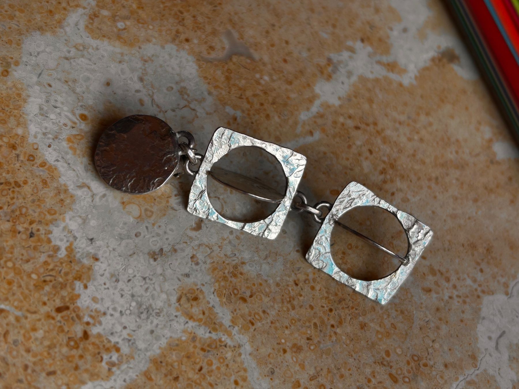 Boucles d'oreille: Silber Ohrhänger Unikat Handarbeit Design modern – D'occasion à Dittingen par Bellevista 2