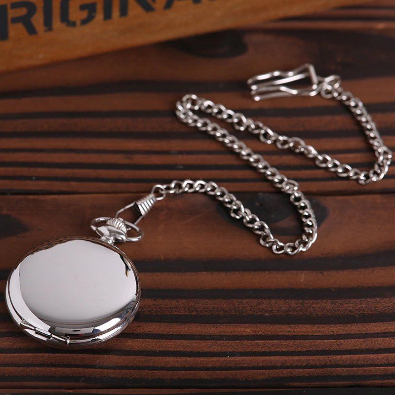 Orologi: Taschenuhr Silber Weiss mit Kette und Springdeckel – Nuovo e nell'imballaggio originale da St. Margarethen TG venduto da ursk10 1