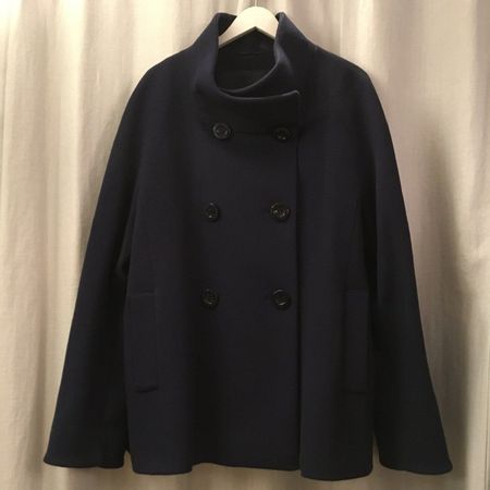Cinzia Rocca Caban Jacke aus Loro Piana Wollstoff navy CH 42