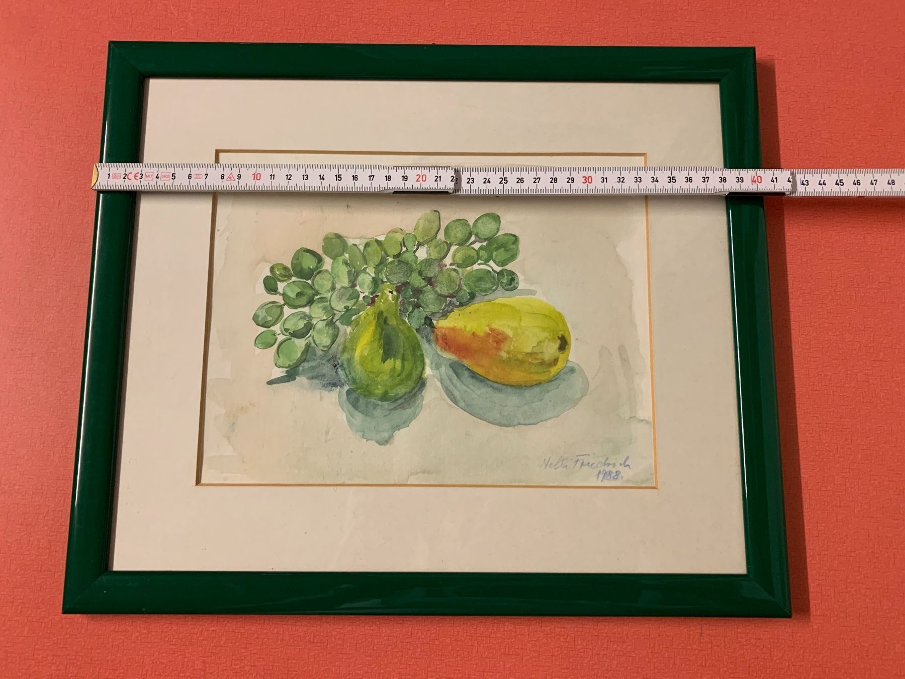 Dipinti: Aquarell Bild Sig.Nelli Friedrich 1988 – Usato da Lanzenhäusern venduto da vic63 3