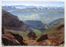Säntis 2504 m mit Churfirsten und Glarneralpen