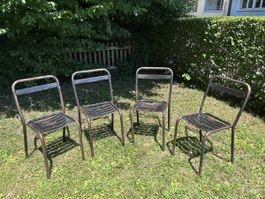 4 Tolix Gartenstühle