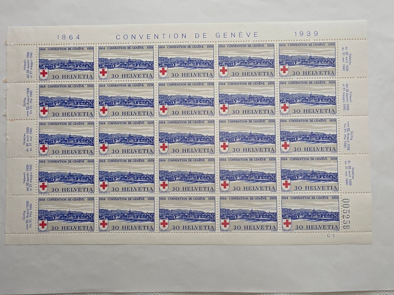 Tutti i francobolli: Kompletter Kleinbogen Genfer Konvention | Postfrisch – Nuovo (secondo la descrizione) da Loveresse venduto da Gloveresse