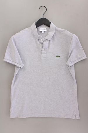 Lacoste Poloshirt Gr. M Kurzarm grau