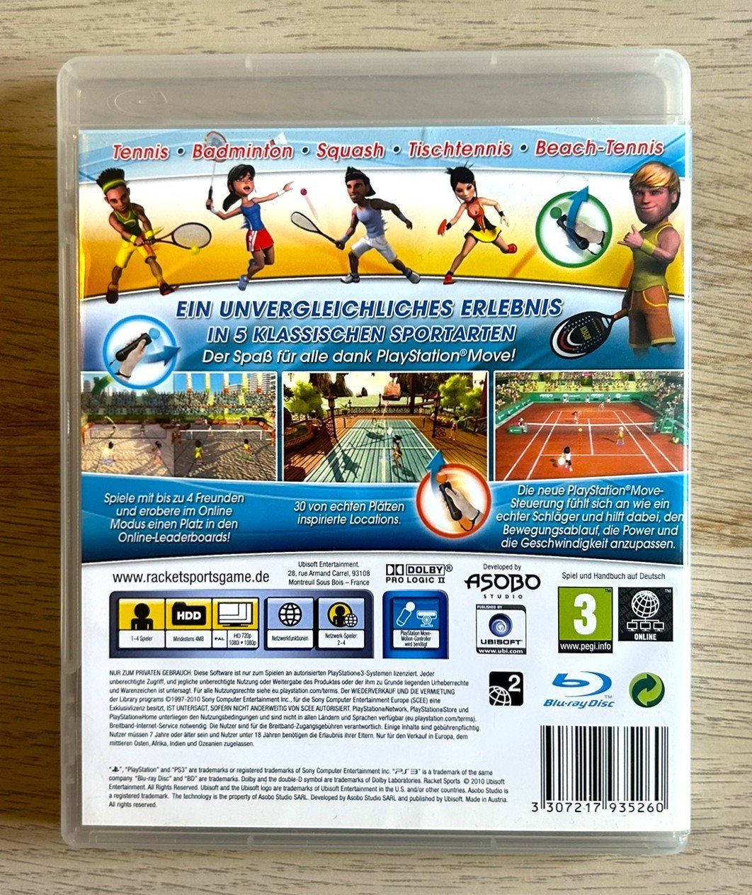 Sony Spiele: Racket Sports PS3 – Gebraucht aus St. Gallen von Alpine.Arcade 1