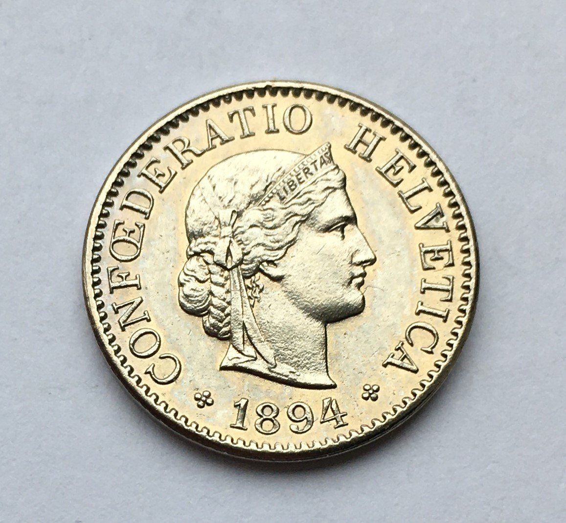 Tutti le monete: 1894 5 Rappen unz – Nuovo (secondo la descrizione) da Kirchberg SG venduto da Zenhad69