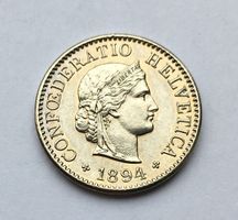 1894 5 Rappen unz