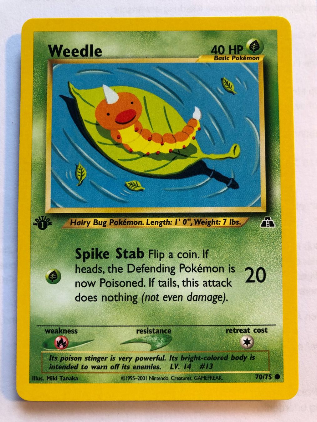 Carte collezionabili: Weedle 1st Neo Discovery - MINT - ab 1.- – Usato da Giubiasco venduto da dan_pr8b