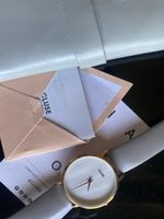 Montre CLUSE Dorée Cadran Blanc Bracelet Gris Femme
