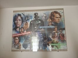 Star Wars Bild aus Puzzle geklebt mit Bilderramen 