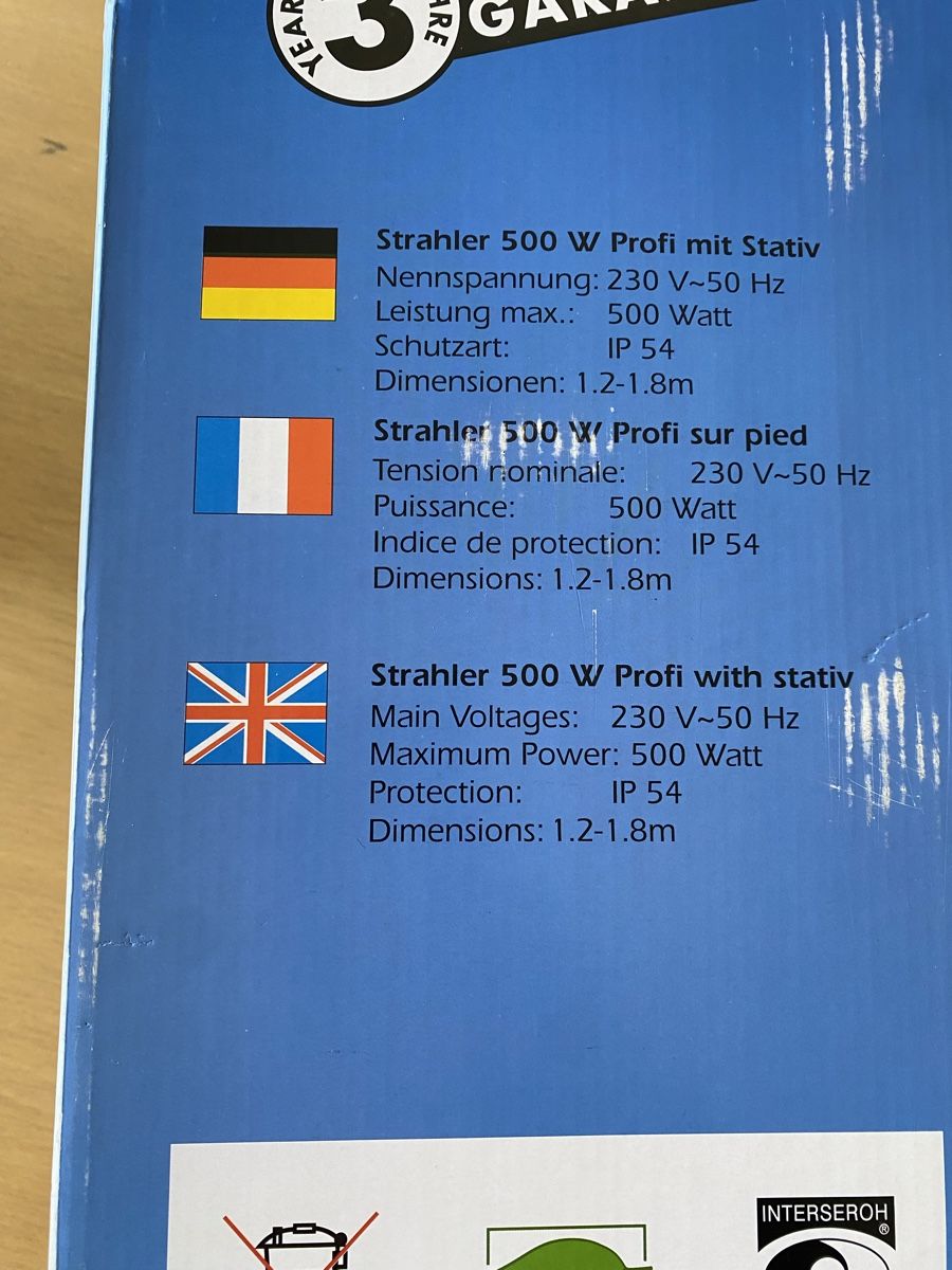 Lampen: Halogen Strahler mit Stativ – Neu und originalverpackt aus Wittenbach von kramerei.vanessa 1