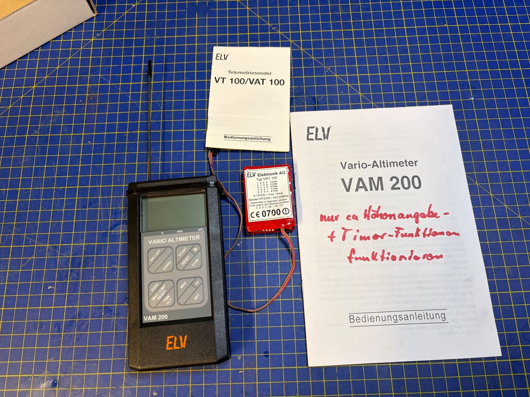 Modellismo RC: ELV Vario-Altimeter VAM 200 – Usato da Glattbrugg venduto da Olio7