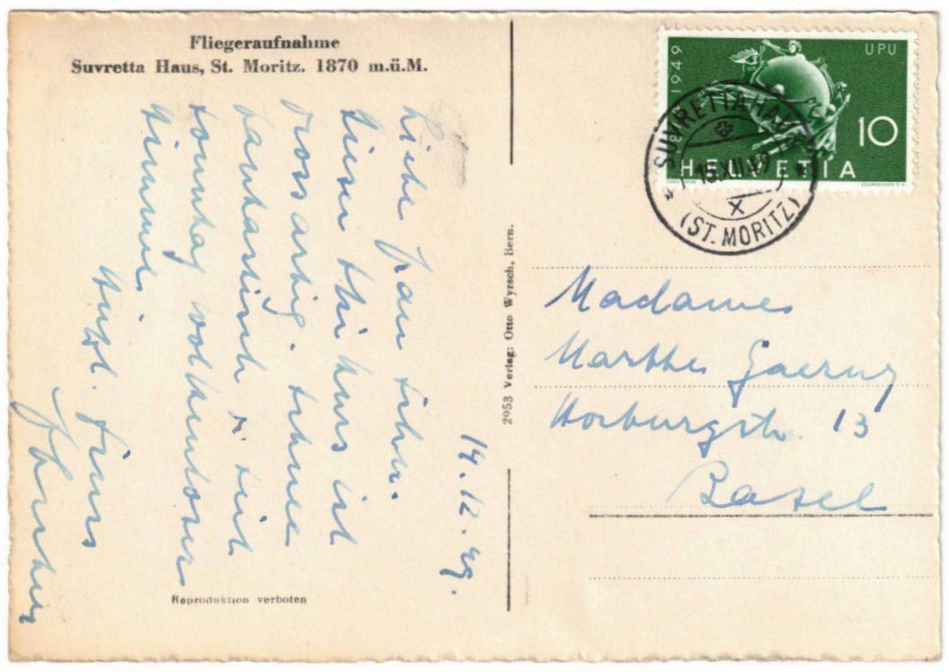 Cartes postales: St. Moritz - Skilift Suvretta – D'occasion à Binningen par Mountainrider 1