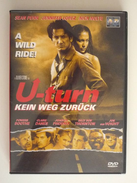 U turn DVD Psychothriller Mit Sean Penn Jennifer Lopez Gebraucht 