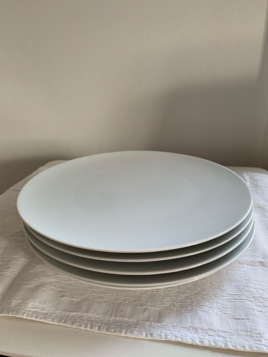 Rosenthal Piatti: ROSENTHAL: 4 grosse weisse Teller, DIBBERN: 1 grosser Teller – Usato da Luzern venduto da paulablue 1