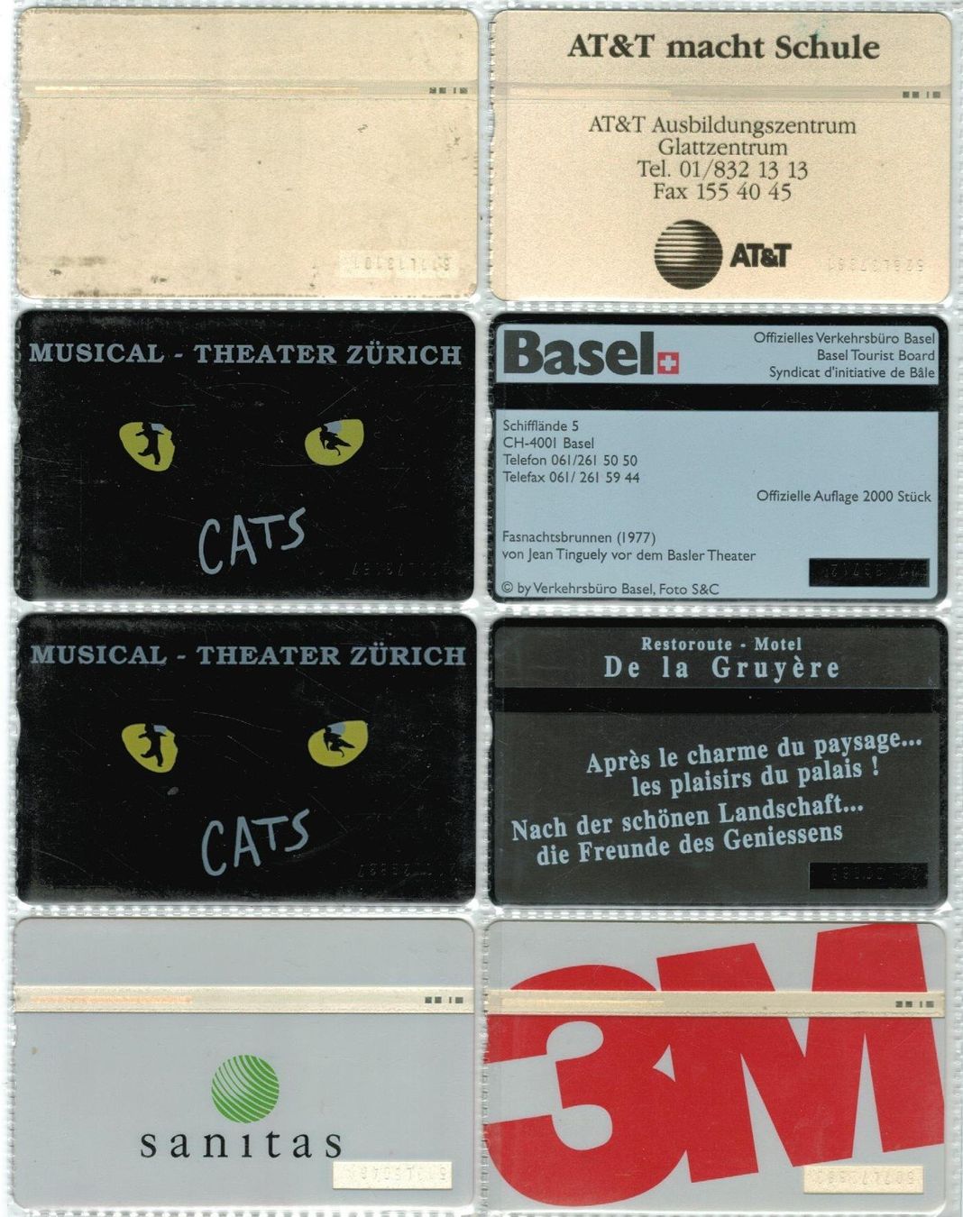 Cartes de téléphone: 8 Taxcards – D'occasion à Zürich par Tolima194 1