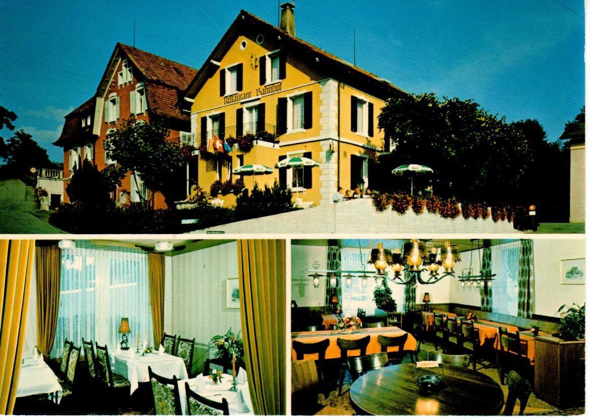 Ansichtskarten: Restaurant Bahnhof Mellingen – Gebraucht aus Wolhusen von Curver9