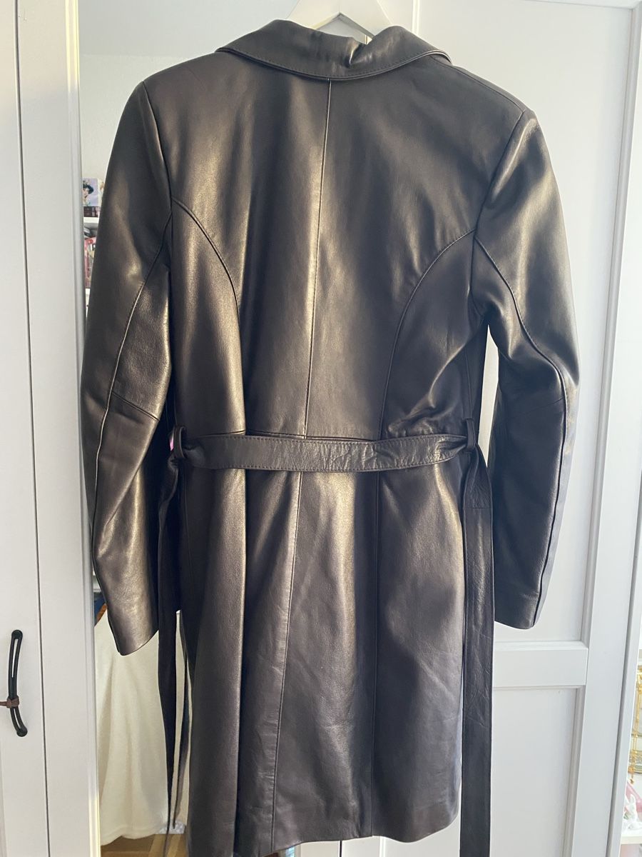 G-Star Mäntel: Echten Leder Silver Star Lange Coat Jacke – Gebraucht aus Givisiez von dor_xb9k 3