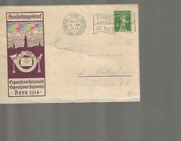 Enveloppe exposition nationale Bern 1914