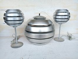 3 Lampe Stehleuchte Hängelampe Eglo Mercur Vintage Space Age