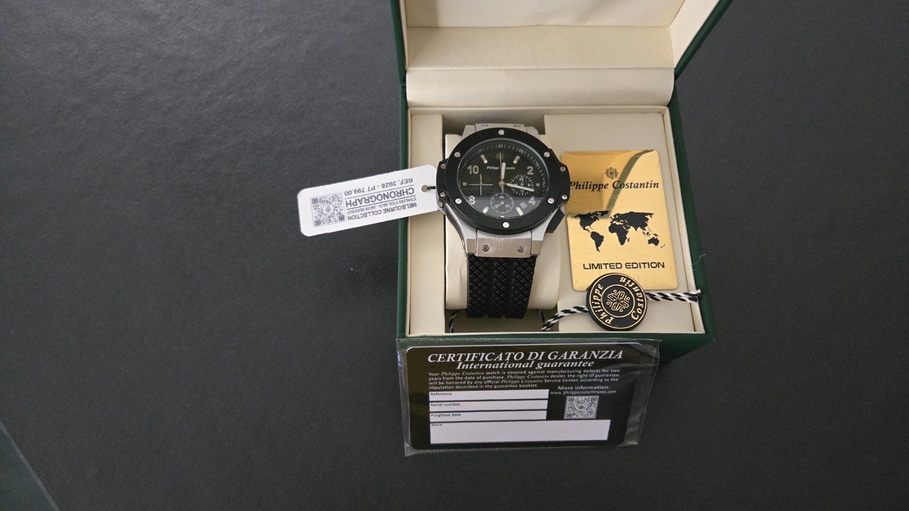 Orologi: Montre Philippe Costantin, Melbourne chronograph – Nuovo e nell'imballaggio originale da Le Landeron venduto da interJFB 2