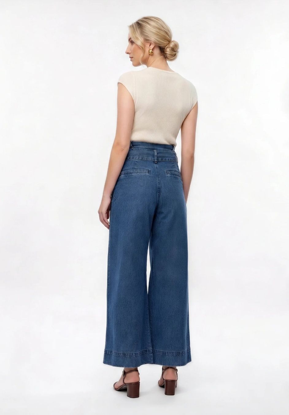 Jeans: Wide leg - Blue denim - Grösse 38 – Nuovo (secondo la descrizione) da Gockhausen venduto da mar_s6wn 1
