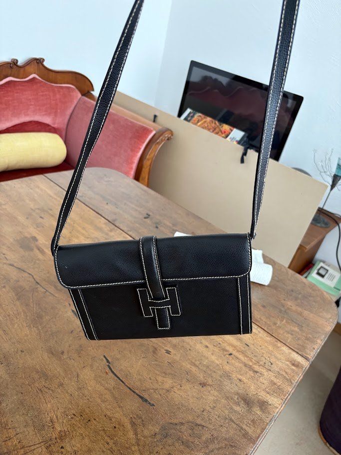 Borse da donna: Tasche Pegasus Clutch, schwarz Leder – Usato da Altdorf UR venduto da Regulo 1