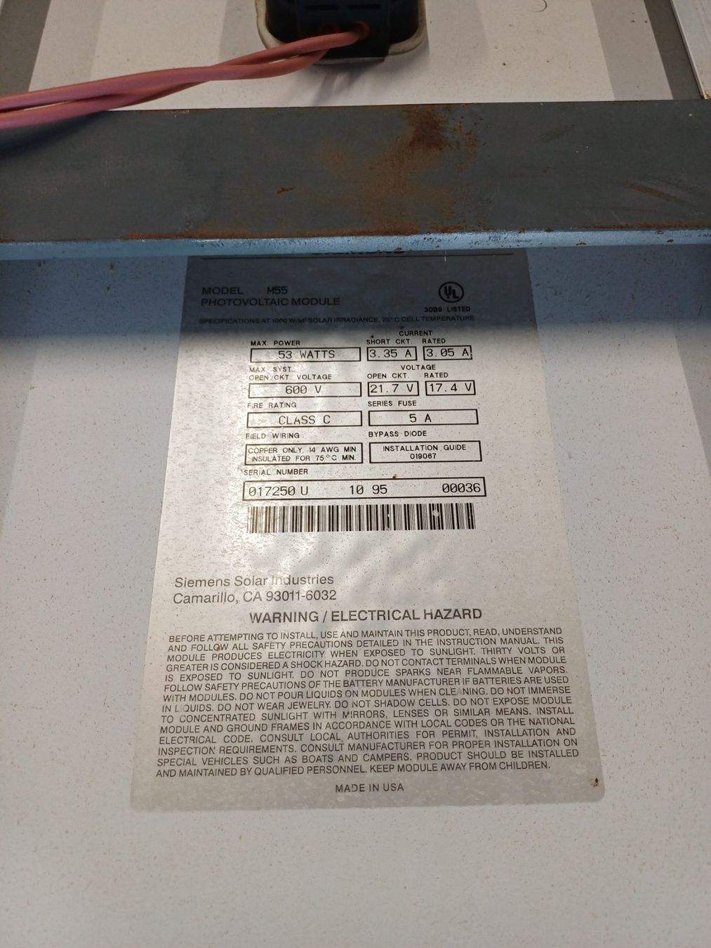 Siemens Panneaux solaires: Solarmodul – D'occasion à Untervaz par GMF23401 2