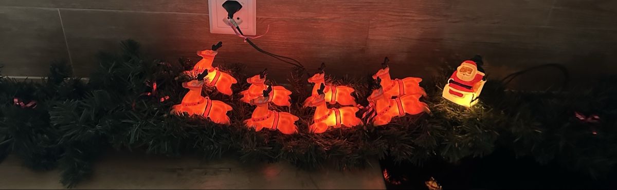 Alle Dekorationen: Vintage Nostalgie Rentiere mit Weihnachtsmann – Gebraucht aus Oberentfelden von vilibrand 3