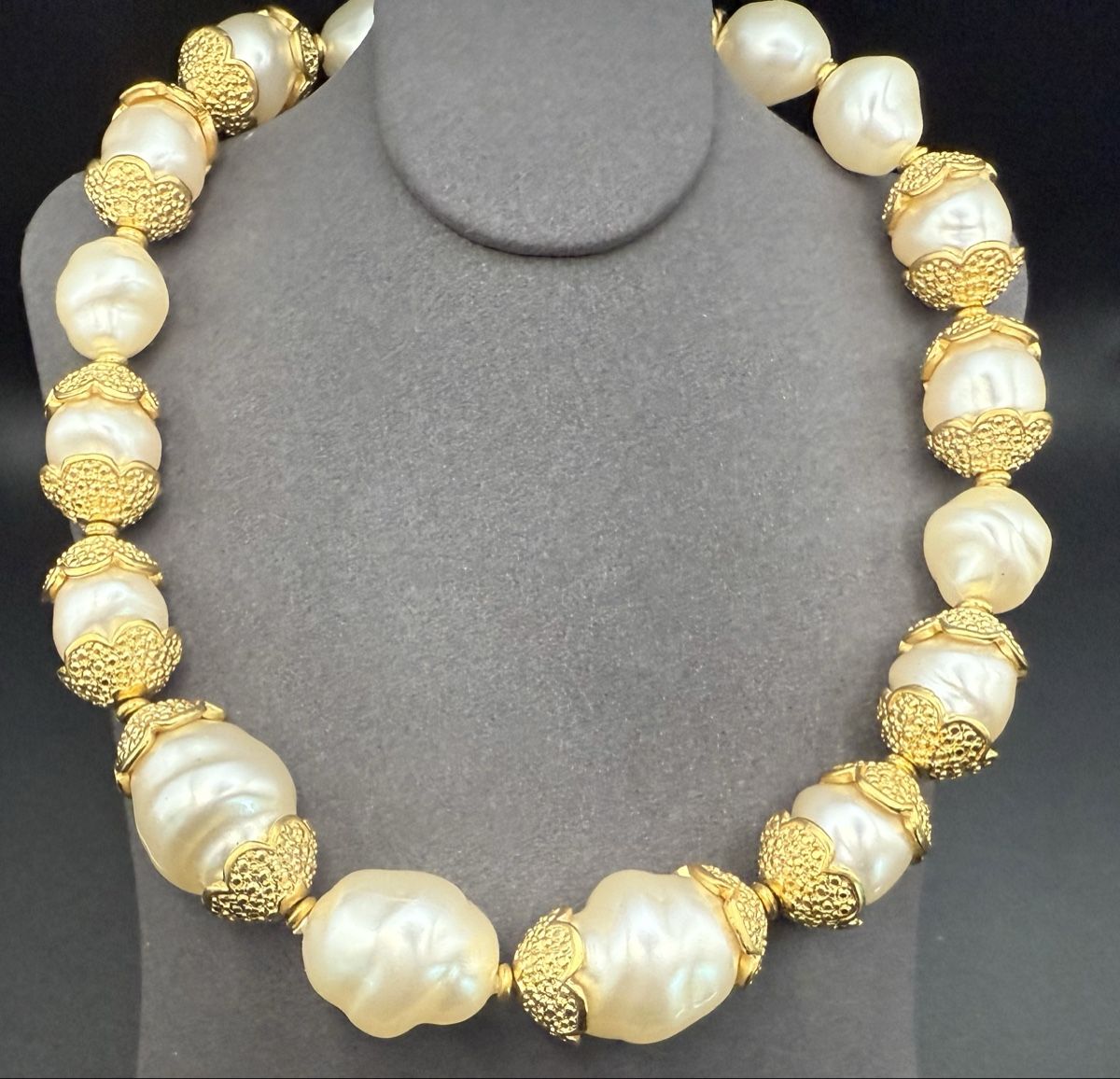 Catenine: Vintage Halskette und Ohrringe mit Perlen – Usato da Lamone venduto da LaCantinaMagica 3